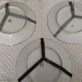 Set of 3 Limoges bird wall plates early 20th century