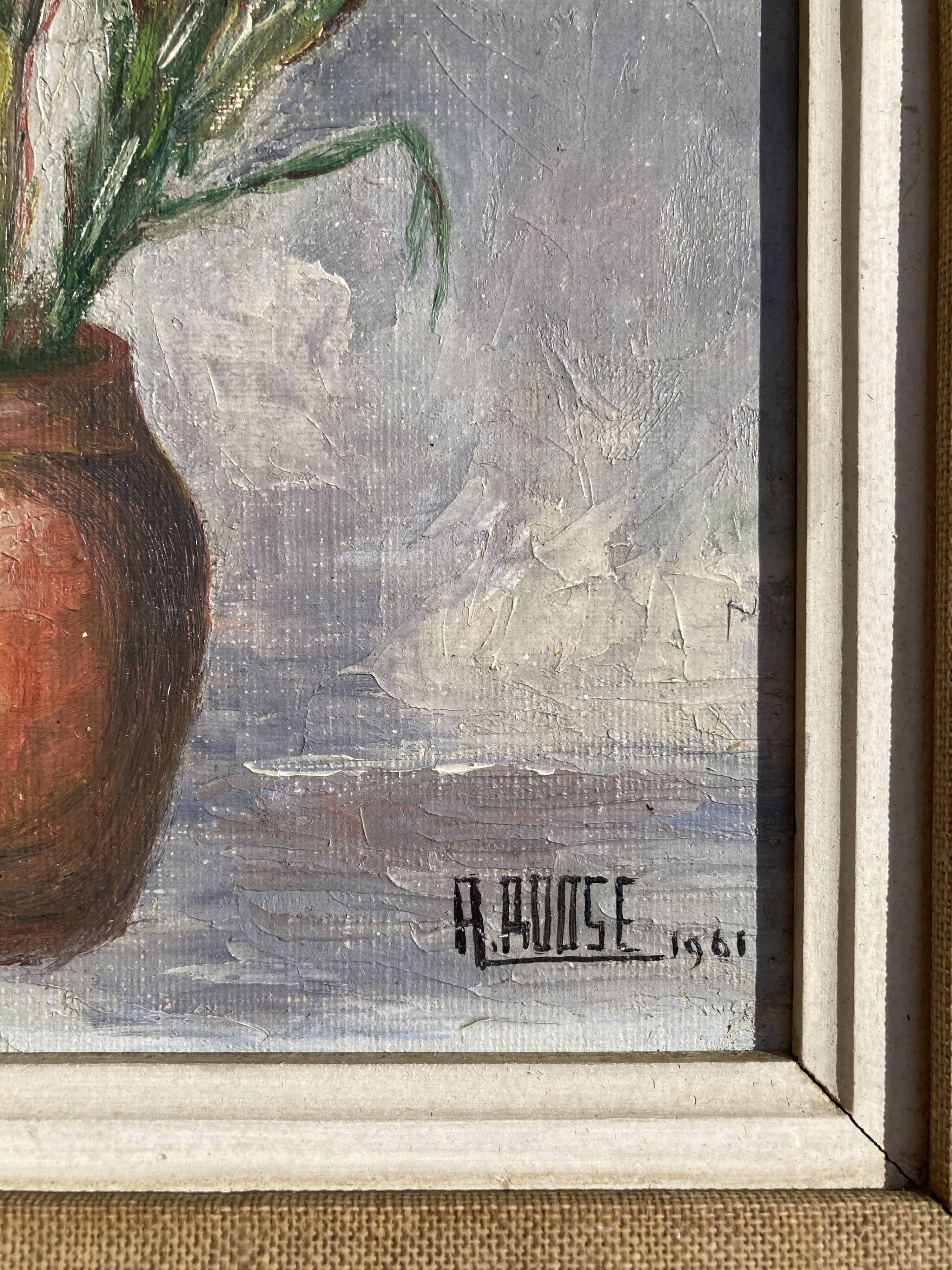André Roose (Born 1925), The Bouquet, framed oil on canvas