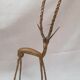 2 gazelles in African bronze, 1970