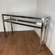 Chrome and glass console from the 70s/80s.