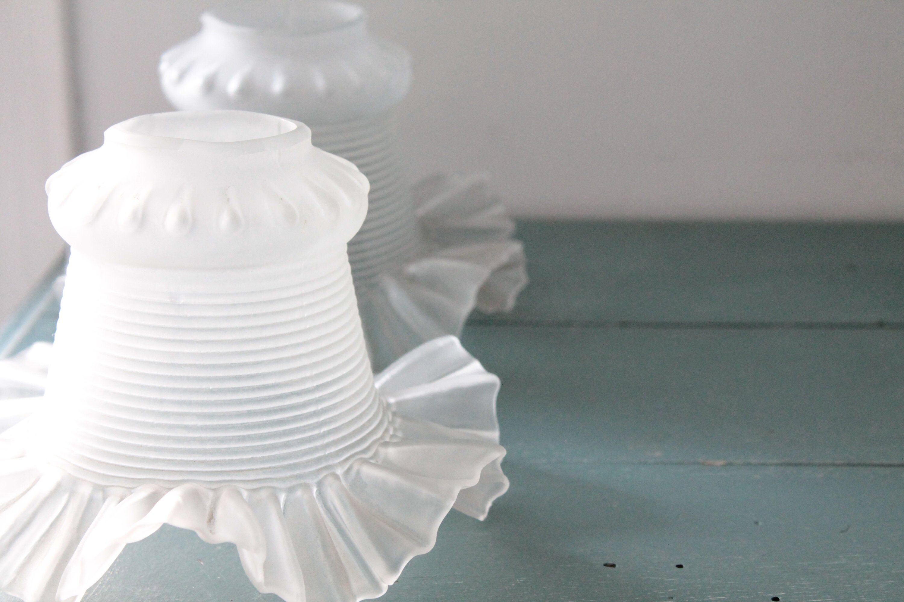 French vintage glass light