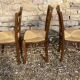 3 mulched chairs