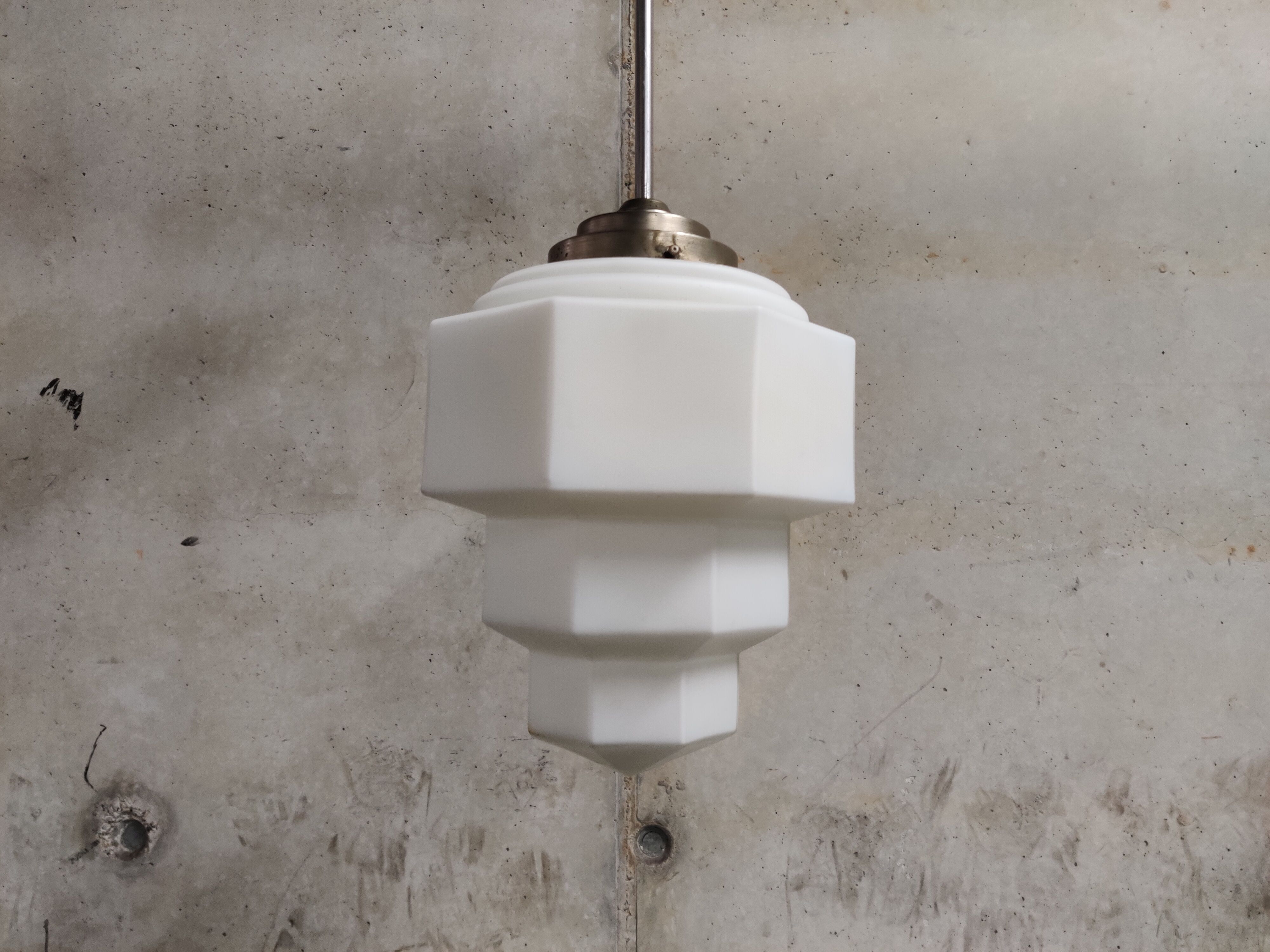 Art deco skyscraper pendant light 1930s