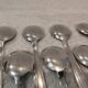 12 silver-plated metal ice scoops, Art Deco style, silversmith SOH