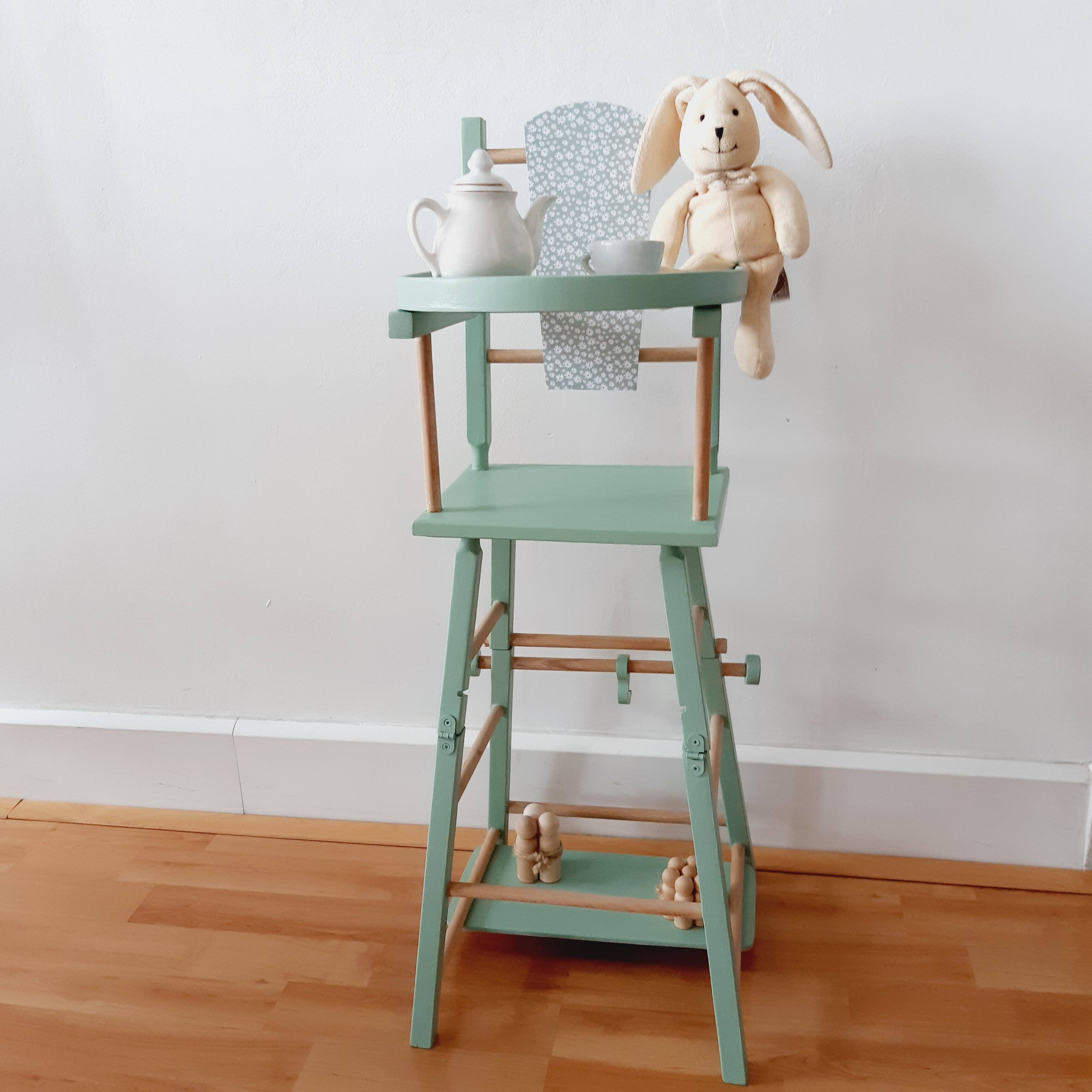Vintage doll's high chair