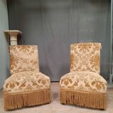 Paire de chaise "crapaud"