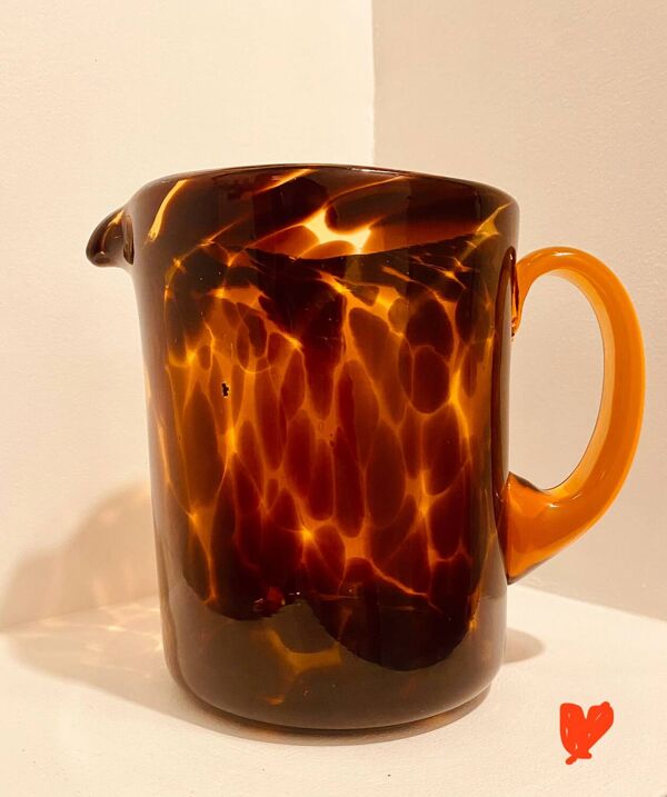 Carafe verre soufflé 60´s