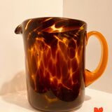 Blown glass carafe from the 60s