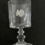 6 digestive glasses made of flanders crystal