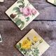 6 dessous de verre vintage décor Redouté