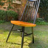 Chaise bicolore style Tapiovara vers 1960