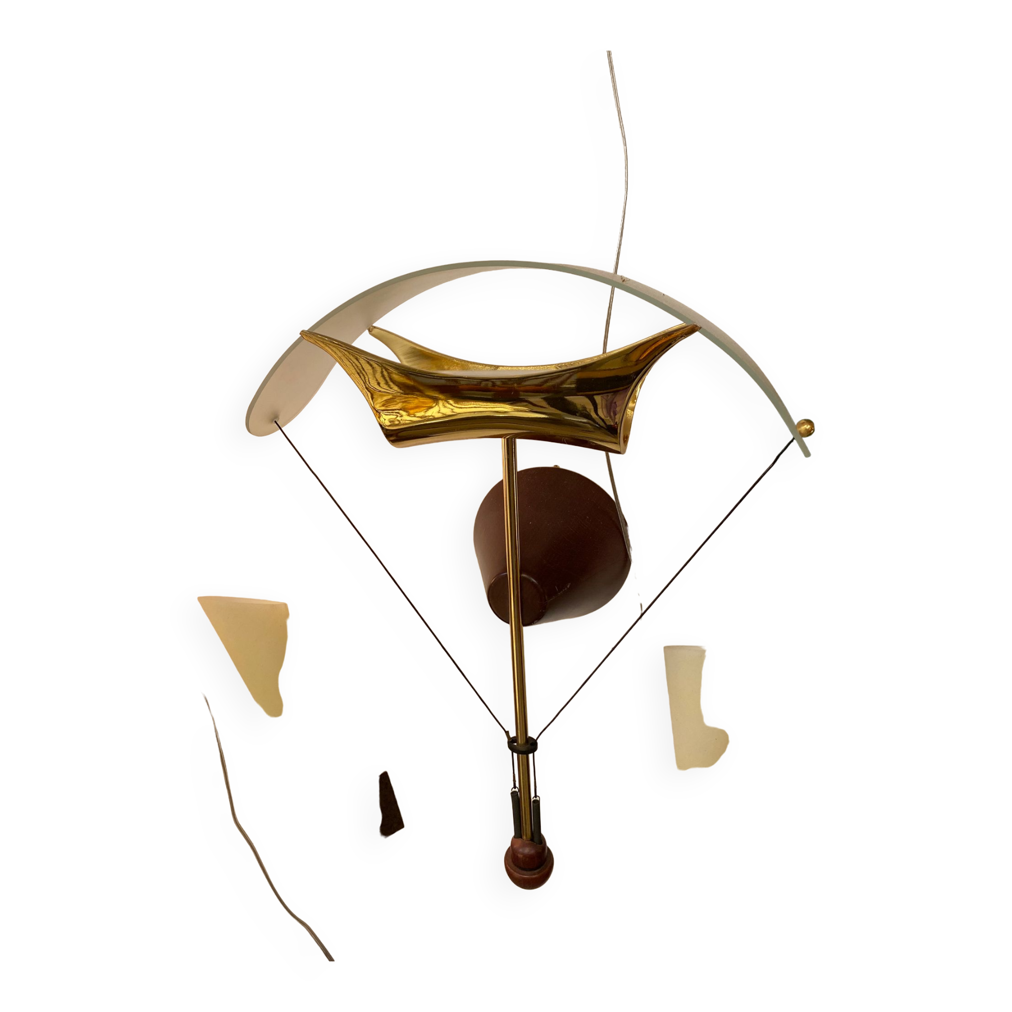 Vintage parachute sconce