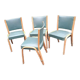 4 chaises bow wood Steiner vintage