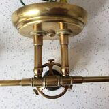 Applique en laiton : 3 lampes