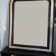 Miroir ancien noir et doré  – 98 x 78