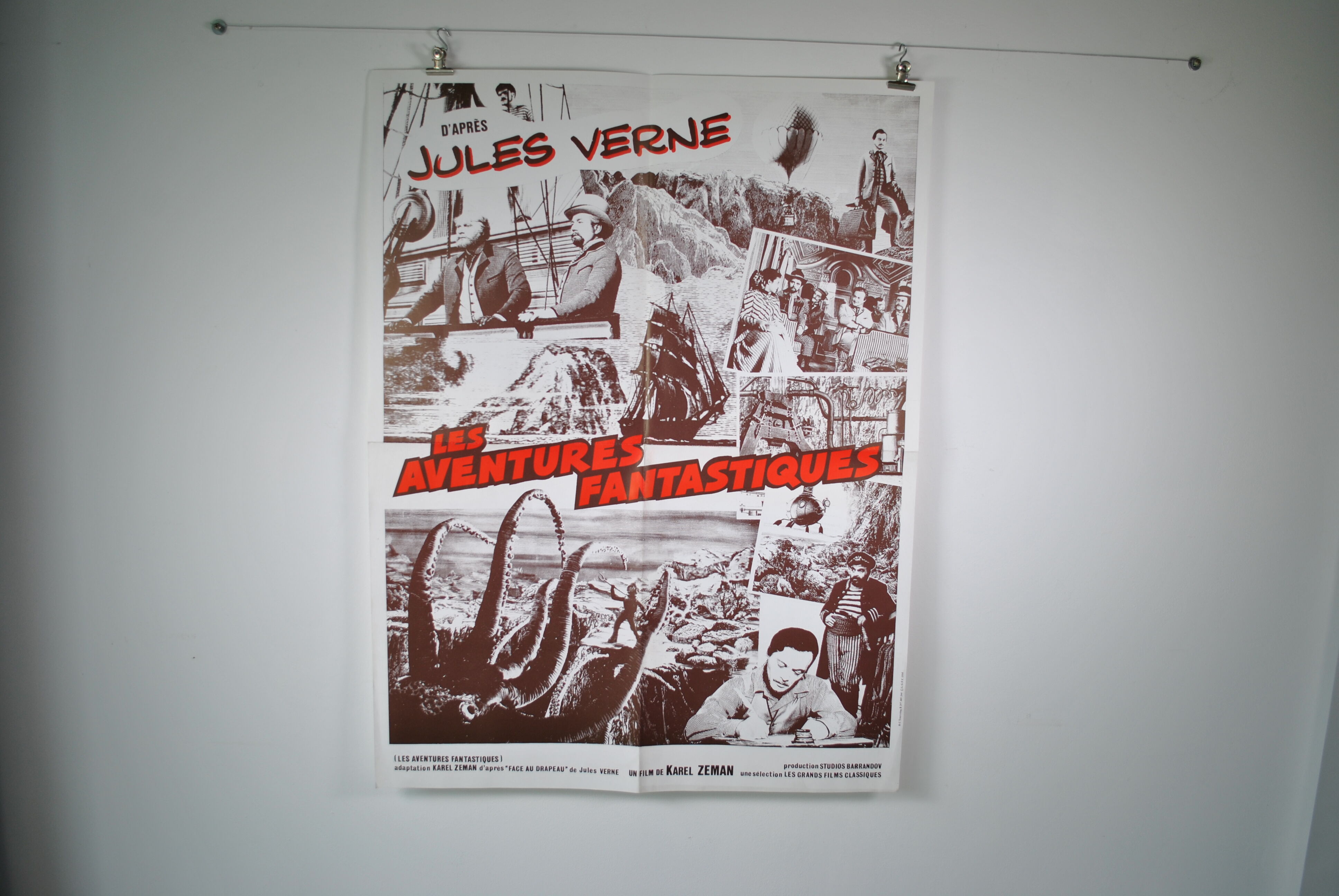 Poster film Les aventures Fantastiques after Jules Verne