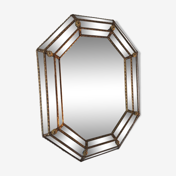 Miroir hexagonal à parecloses