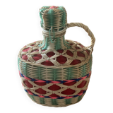 Vintage scoubidou bottle from the 50s