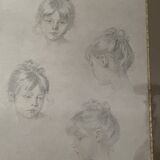 Old wood frame with a gold finish