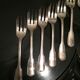 Dessert cutlery service 12 silver metal forks