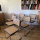 6 black Cesca B32 chairs