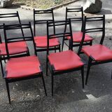 6 Alfred Hendrickx chairs circa 50s