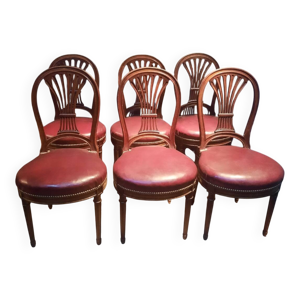 Serie de 6 chaises néo