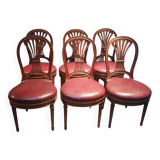 Serie de 6 chaises néo classique  du dix-neuvieme sciecle