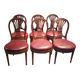 Set of 6 neo-classical chairs from the nineteenth century.