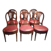 Serie de 6 chaises néo classique  du dix-neuvieme sciecle