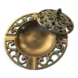 Cendrier couvert en bronze vintage