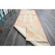 1970s Turkish Oushak Handmade Wool Cotton Orange Runner Rug 81x265