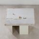 Petite table basse en marbre blanc par Paul Kingma, 1980s