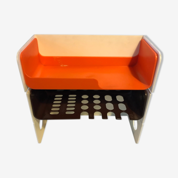 Modular bathroom shelf in plastic 70's