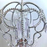 Lampshade hat chandelier pendant ceiling light decorative lamp with pearls and tassels