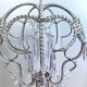 Lampshade hat chandelier pendant ceiling light decorative lamp with pearls and tassels