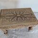 Small carved oak bench