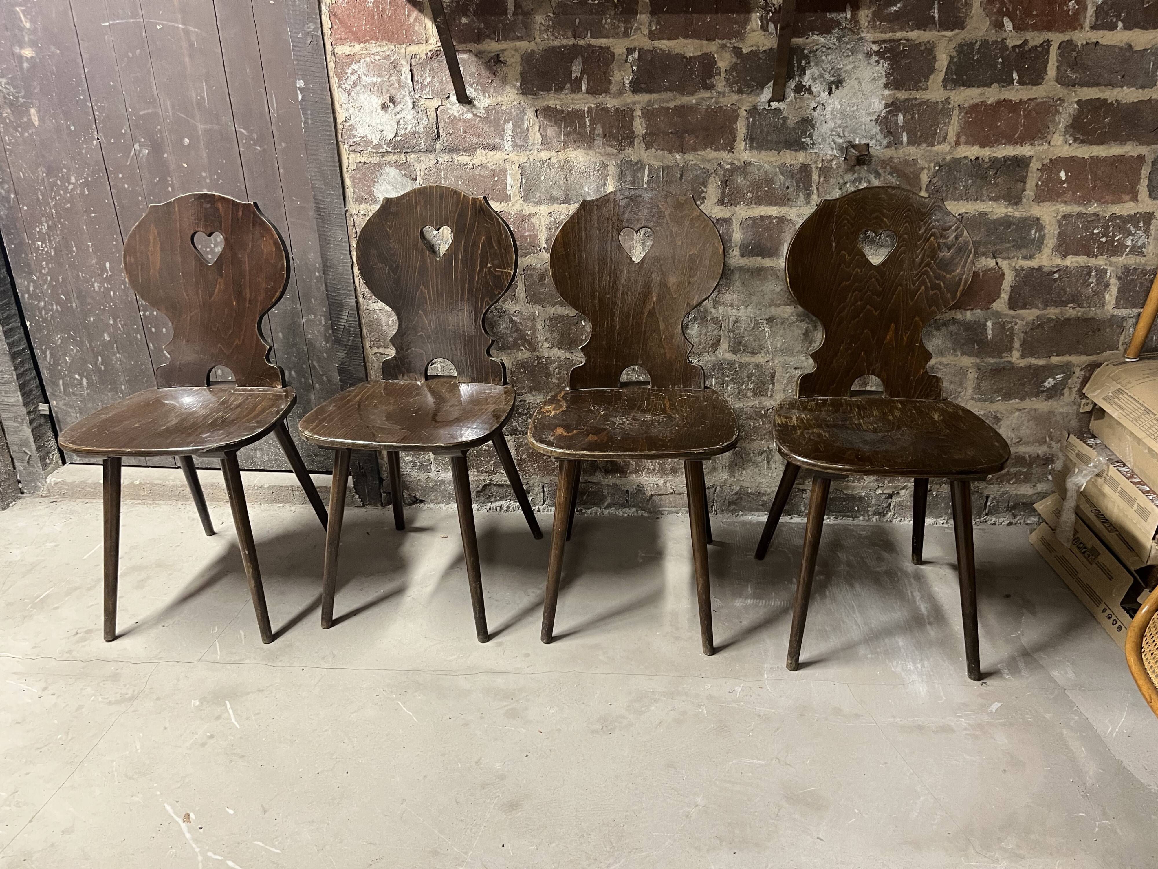 Wooden chairs
