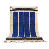Handwoven natural wool rug, traditional size 3/4 m custom-made.