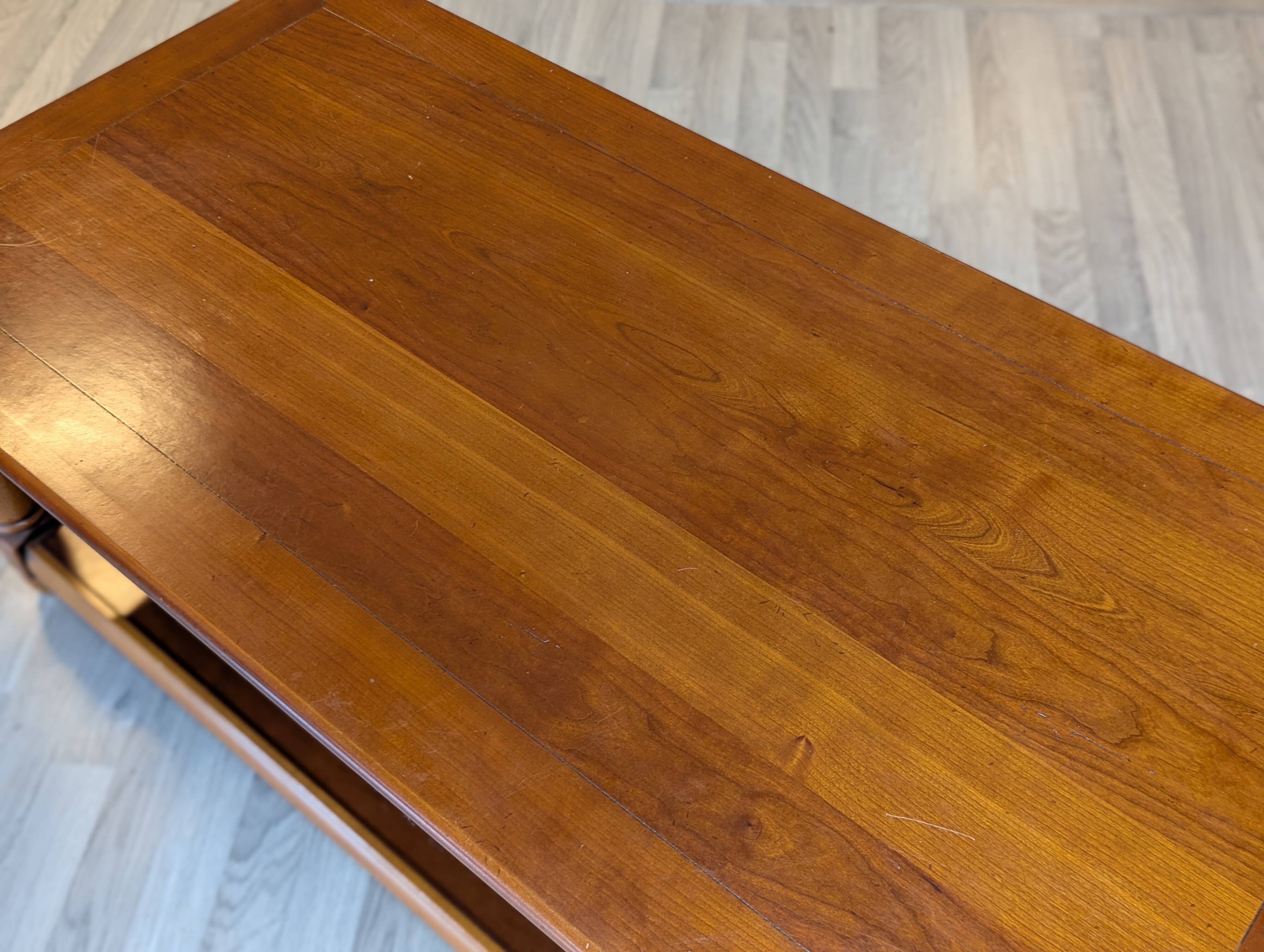 Cherry wood coffee table