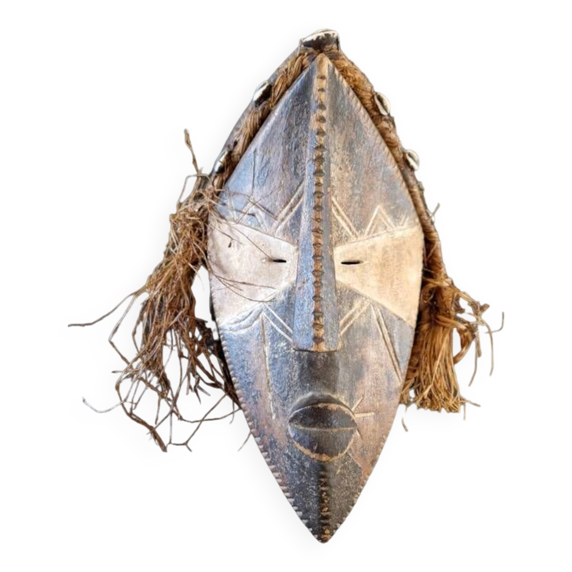 Old dance mask - Lwalwa tribe, Democratic Republic of Congo - Hardwood