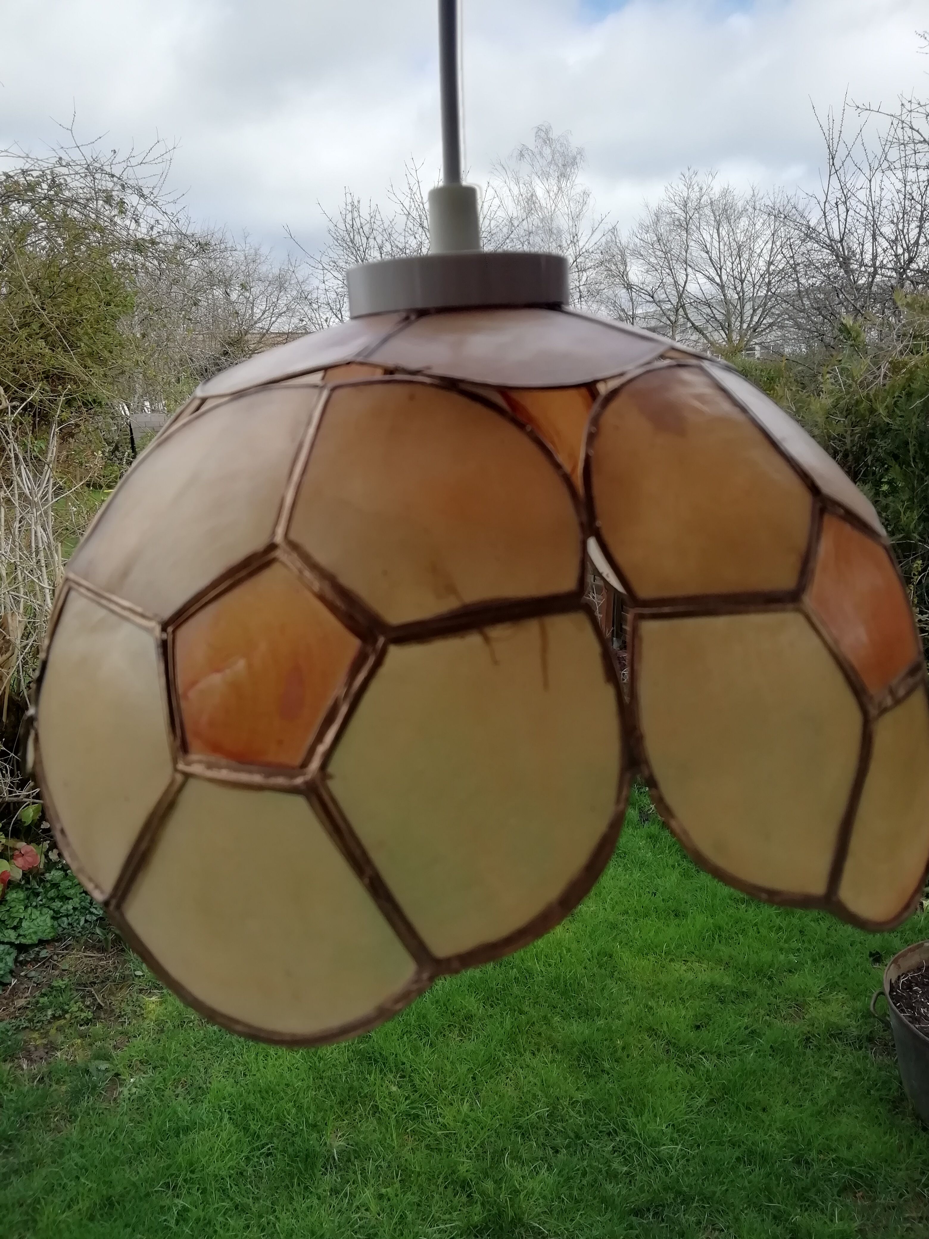 Suspension fleur en nacre