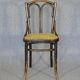 Bistrot chair, by CAMBIER-Belgium- caned, beautiful original patina-1920_