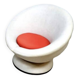 fauteuil boule pivotant design vintage space age
