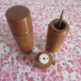Teak salt and pepper shaker, Scandinavian style year 70s