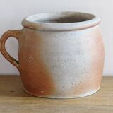 Rustic Antique Stoneware Jar with Handle