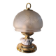 lampe  chrome or et verre gravé 1970 a 80  ,,32x19 ,, tres belle