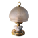 lampe  chrome or et verre gravé 1970 a 80  ,,32x19 ,, tres belle