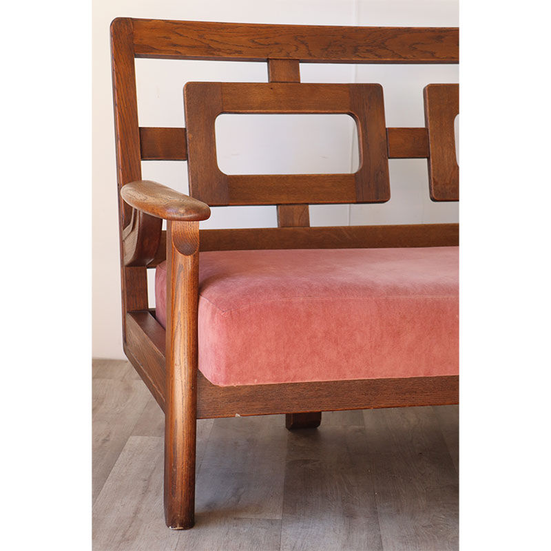 Sofa "Mathilde" by Guillerme and Chambron for Your House circa 1960