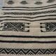 Kilim berbère blanc et noir fait à la main 100X150cm